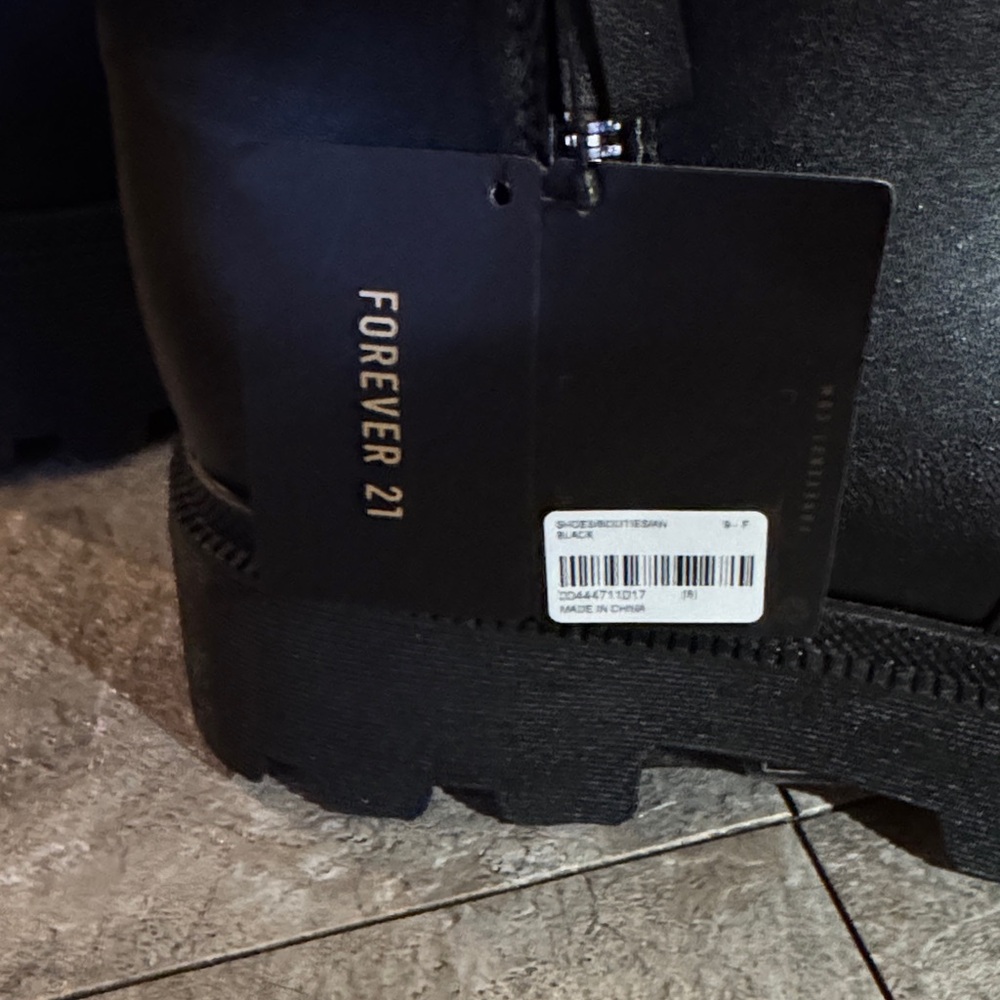 Forever 21 Black Combat Boots 👽 - Picture 8 of 9
